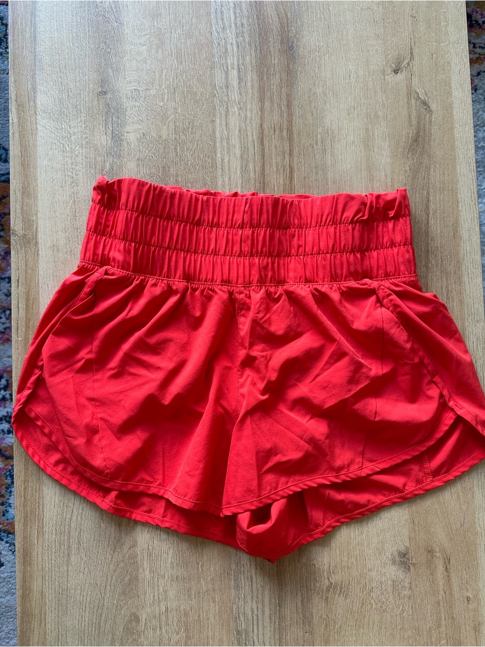 Avia Women's Red High-Waist Athletic Shorts